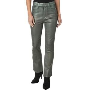 NWT NEW PAIGE Claudine Mystical Green Coated High Waist Jeans Size 29